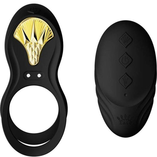 ZALO - BAYEK ANILLO VIBRADOR CONTROL REMOTO PAREJAS NEGRO - Optelum