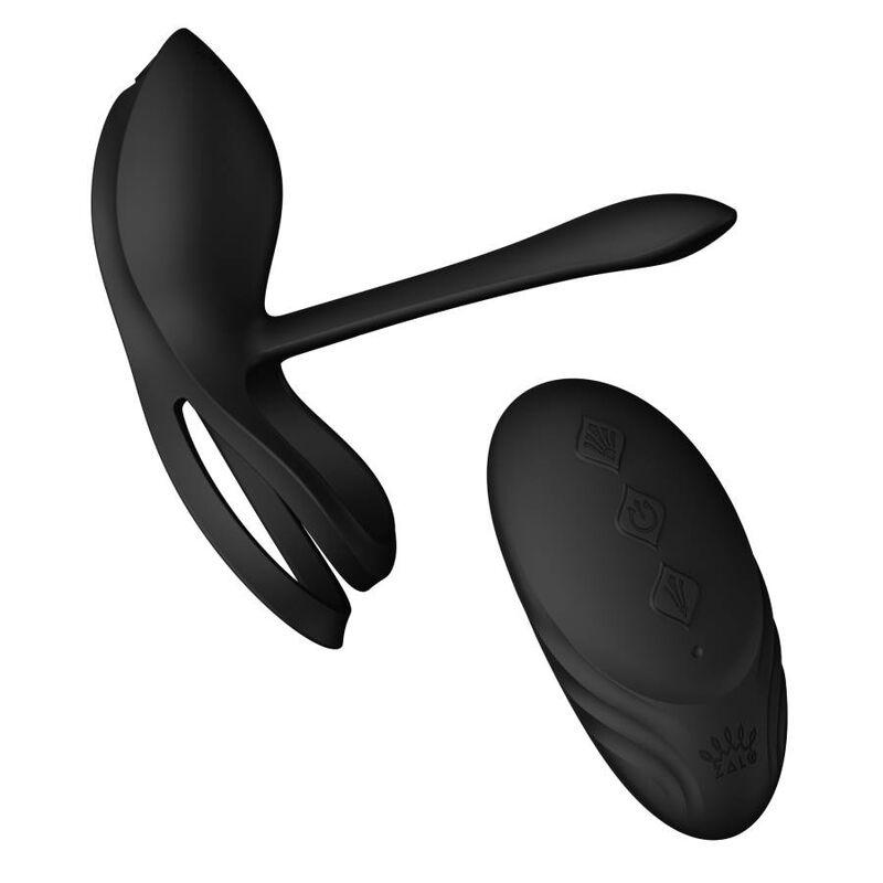 ZALO - BAYEK ANILLO VIBRADOR CONTROL REMOTO PAREJAS NEGRO - Optelum