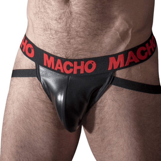 MACHO - MX25RC JOCK CUERO ROJO M - Optelum