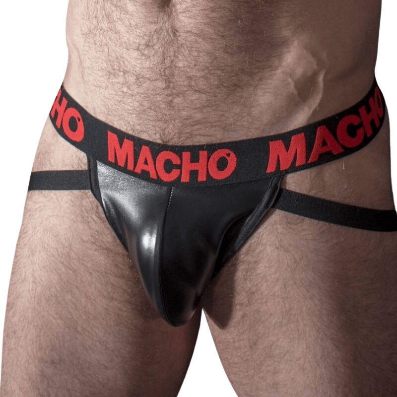 MACHO - MX25RC JOCK CUERO ROJO M - Optelum