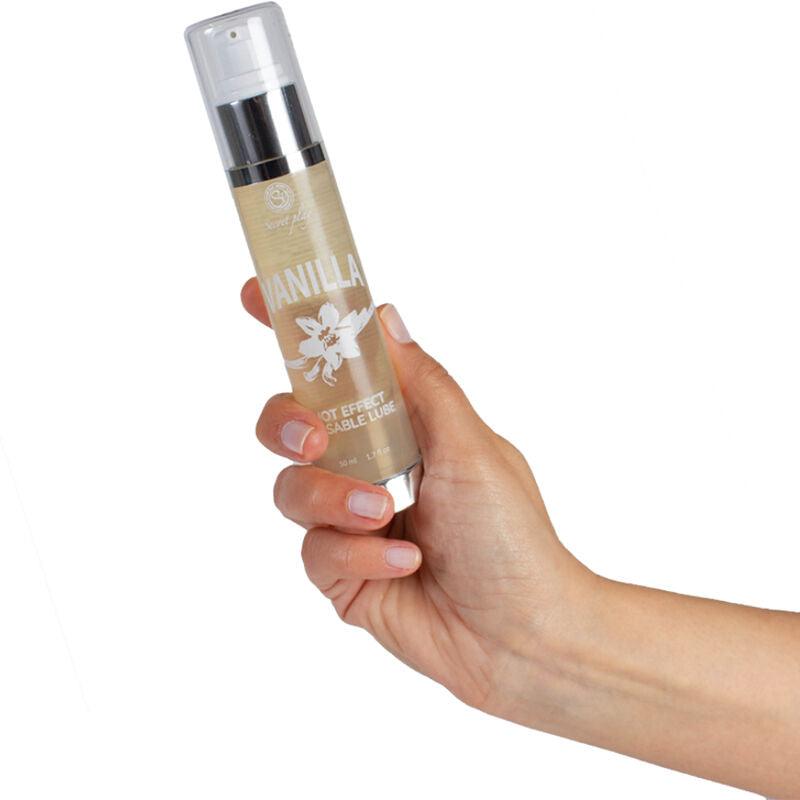 SECRETPLAY - LUBRICANTE 2-1 EFECTO CALOR VAINILLA 50 ML - Optelum