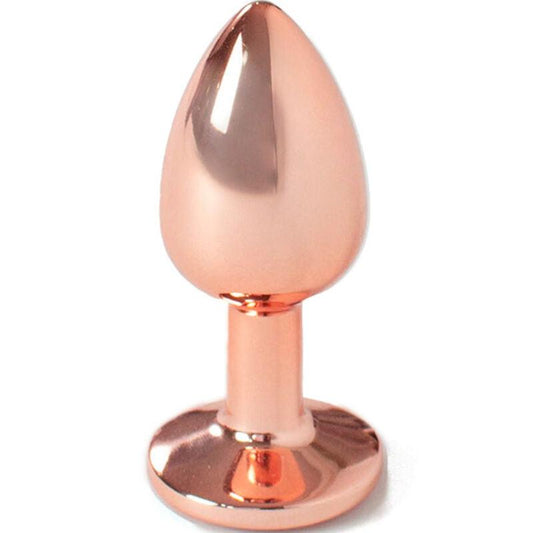 SECRETPLAY - METAL BUTT PLUG ORO ROSA TALLA S 7 CM - Optelum