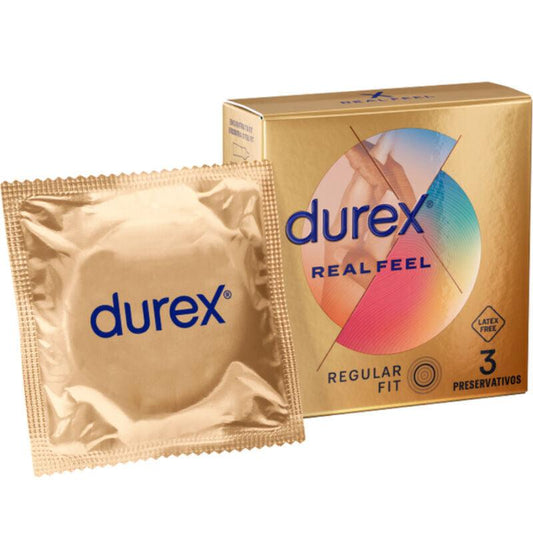 DUREX - REAL FEEL PRESERVATIVOS 3 UNIDADES - Optelum