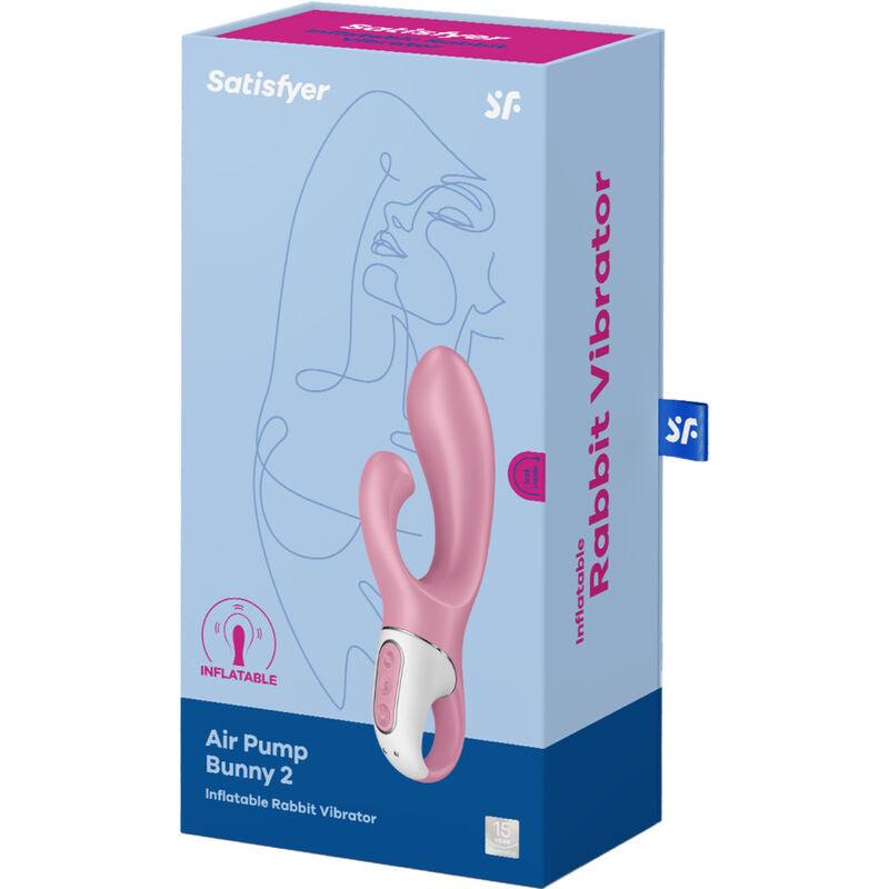 SATISFYER - AIR PUMP BUNNY 2 ROSA - Optelum
