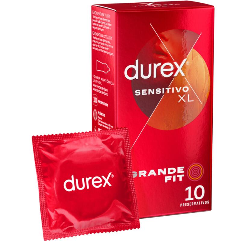 DUREX - PRESERVATIVOS SENSITIVO XL 10 UNIDADES - Optelum