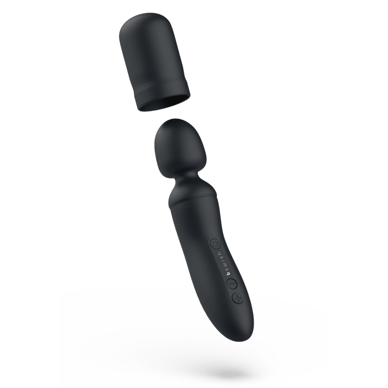 B SWISH - BTHRILLED VIBRADOR WAND PREMIUM NEGRO - Optelum