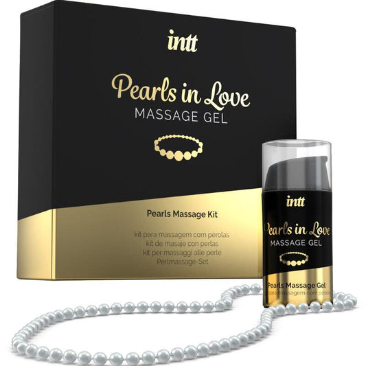 INTT MASSAGE & ORAL SEX - PEARLS IN LOVE CON COLLAR DE PERLAS Y GEL DE SILICONA - Optelum