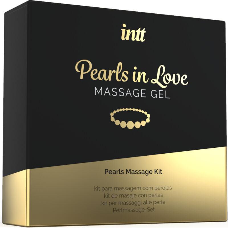INTT MASSAGE & ORAL SEX - PEARLS IN LOVE CON COLLAR DE PERLAS Y GEL DE SILICONA - Optelum