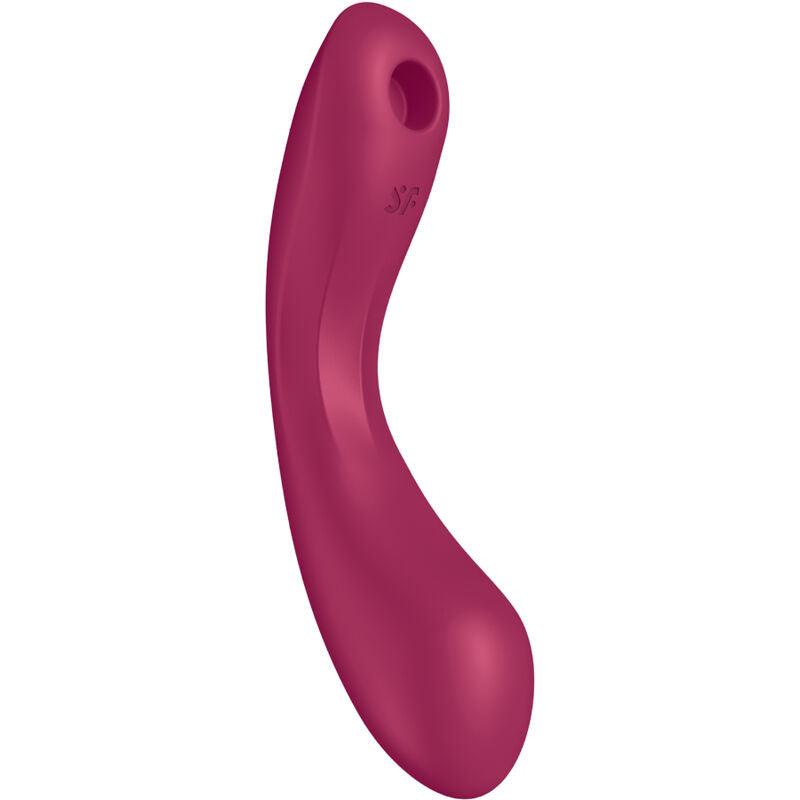 SATISFYER - CURVE TRINITY 1 AIR PULSE VIBRATION ROJO - Optelum