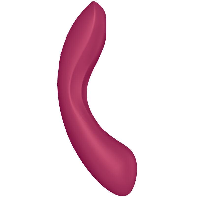 SATISFYER - CURVE TRINITY 1 AIR PULSE VIBRATION ROJO - Optelum