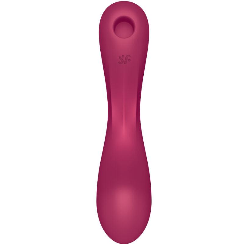 SATISFYER - CURVE TRINITY 1 AIR PULSE VIBRATION ROJO - Optelum