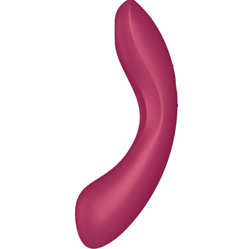 SATISFYER - CURVE TRINITY 1 AIR PULSE VIBRATION ROJO - Optelum