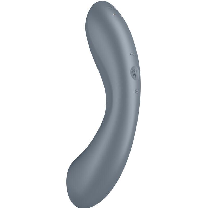 SATISFYER - CURVE TRINITY 1 AIR PULSE VIBRATION ROJO - Optelum
