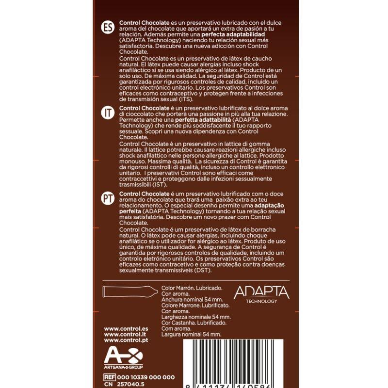CONTROL - CHOCOLATE PRESERVATIVOS 12 UNIDADES - Optelum