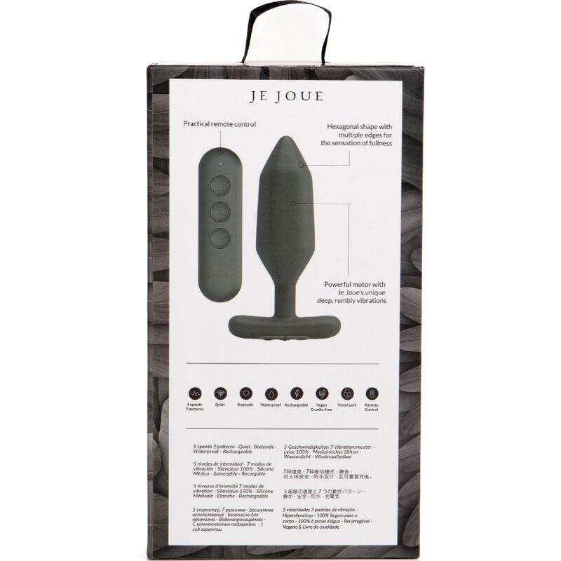 JE JOUE - ONYX PLUG ANAL VIBRADOR NEGRO - Optelum