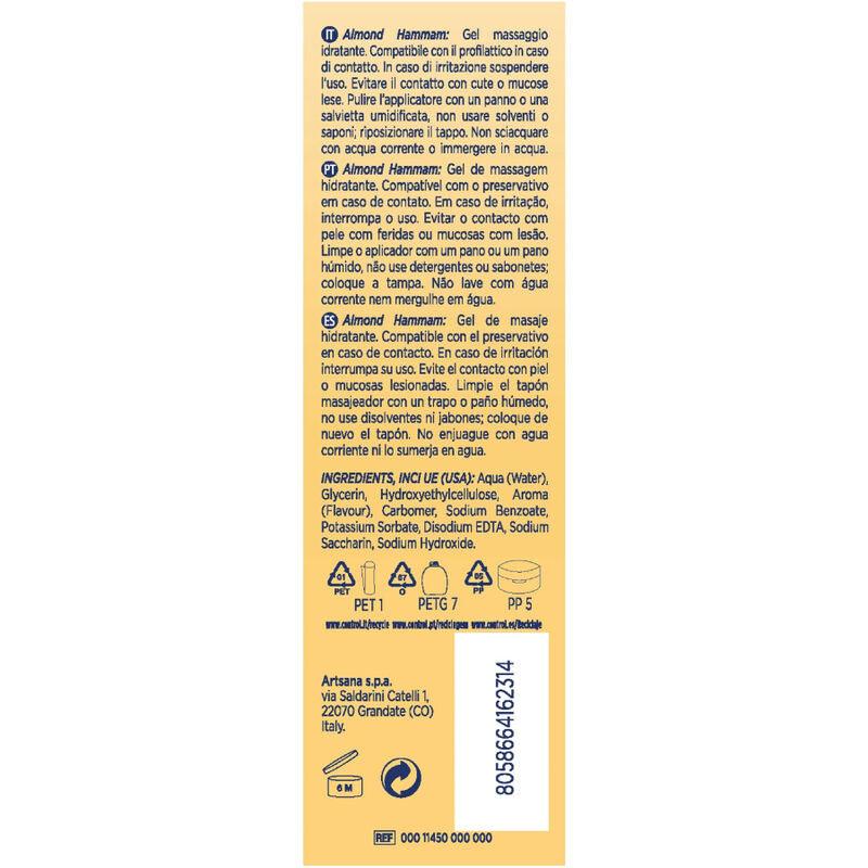 CONTROL - MASAJE GEL 3 EN 1 LECHE DE ALMENDRA 200 ML - Optelum