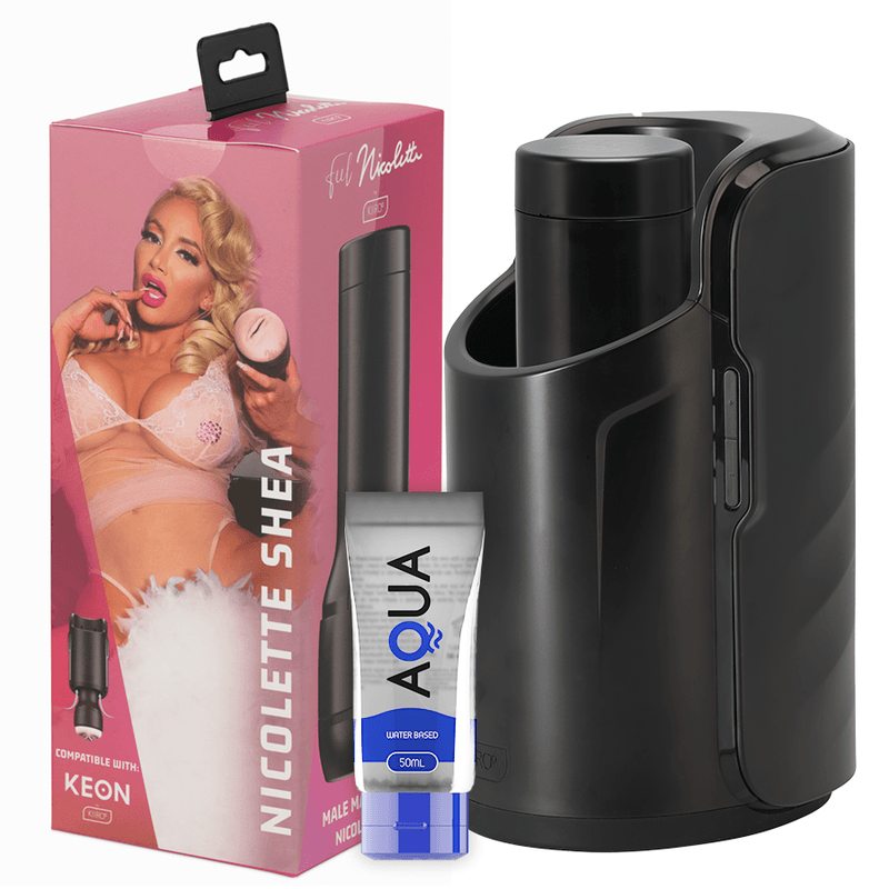 KIIROO - KEON + FEEL NICOLETTE SHEA STROKER + LUBRICANTE AQUA QUALITY 50 ML - Optelum