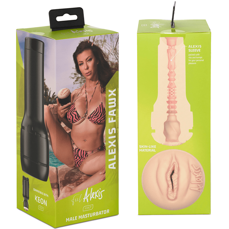 KIIROO - KEON + ALEXIS FAWX STROKER + LUBRICANTE AQUA QUALITY 50 ML - Optelum