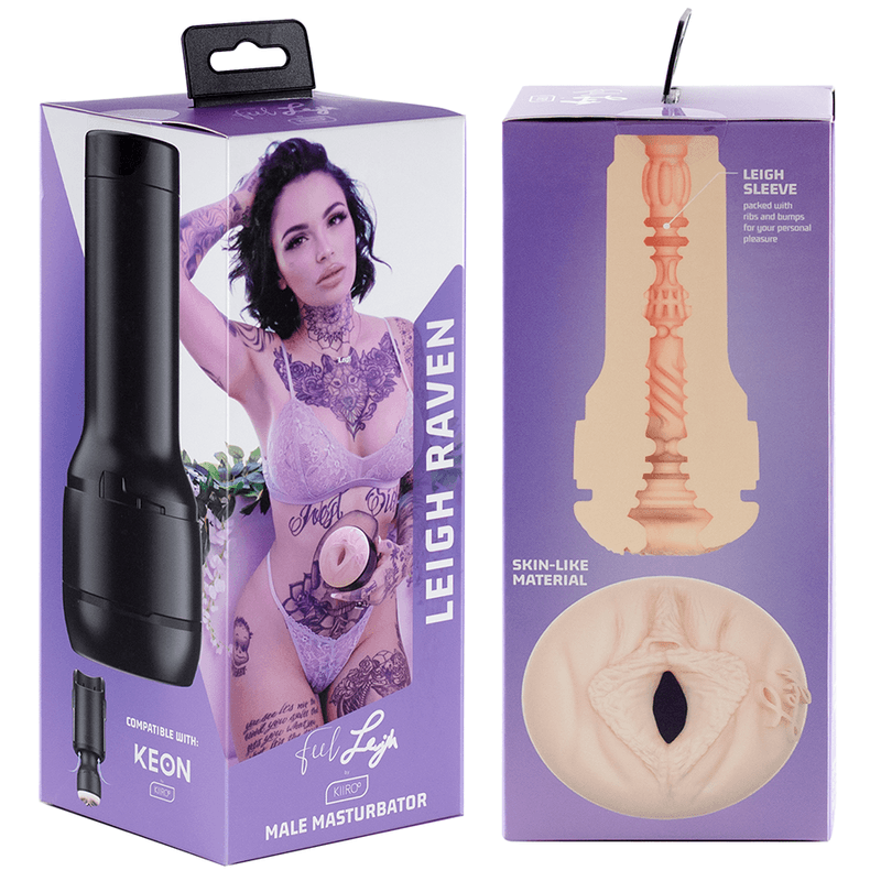 KIIROO - PACK KEON + FEEL LEIGH RAVEN + LUBRICANTE AQUA QUALITY 50 ML - Optelum