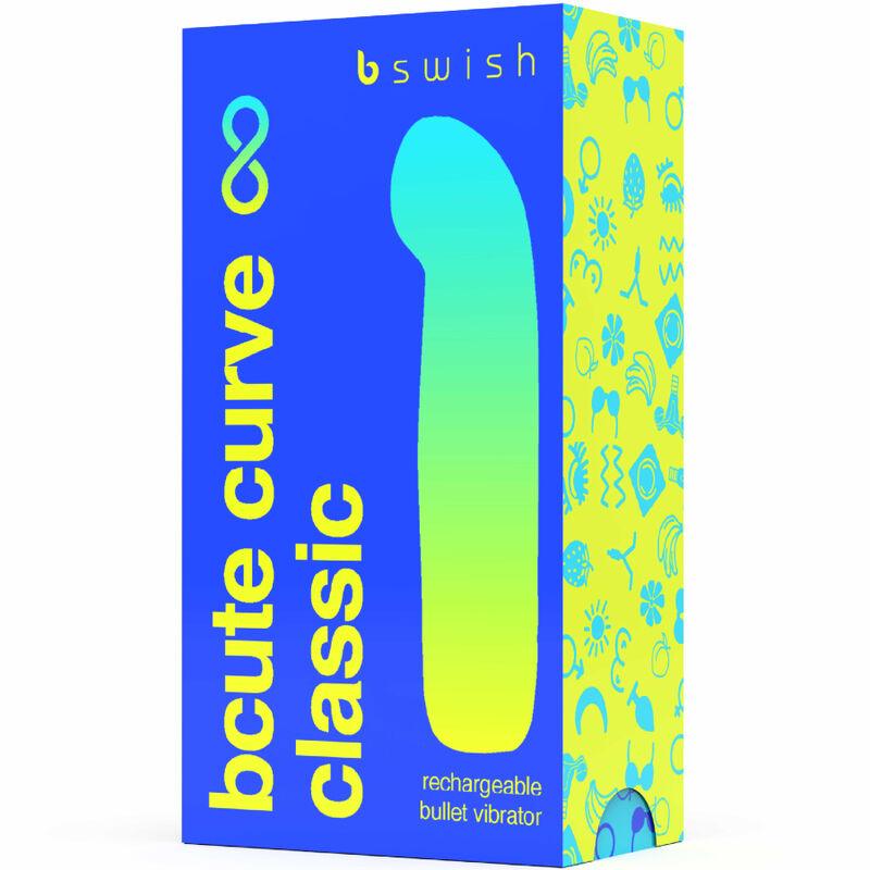 B SWISH - BCUTE CURVE INFINITE CLASSIC VIBRADOR RECARGABLE SILICONA AZUL - Optelum