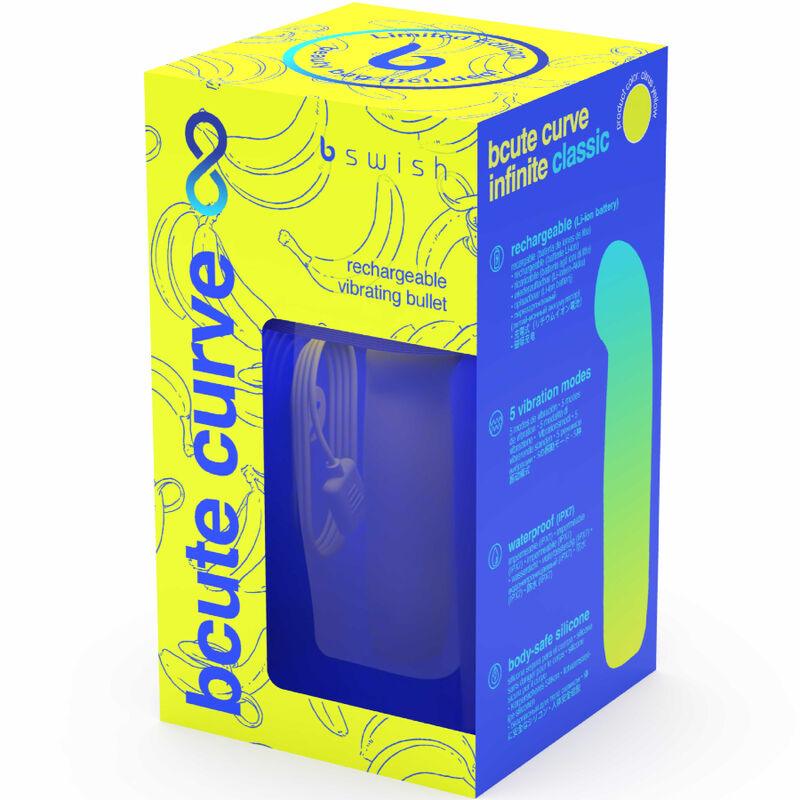 B SWISH - BCUTE CURVE INFINITE CLASSIC EDICION LIMITADA VIBRADOR RECARGABLE SILICONA AMARILLO - Optelum