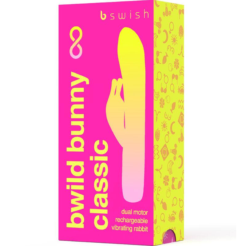 B SWISH - BWILD BUNNY INFINITE CLASSIC VIBRADOR RECARGABLE SILICONA ROSA - Optelum