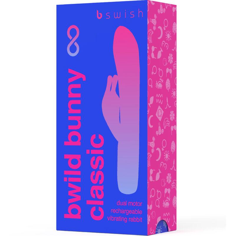 B SWISH - BWILD BUNNY INFINITE CLASSIC VIBRADOR RECARGABLE SILICONA AZUL - Optelum