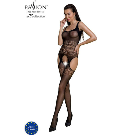 PASSION - ECO COLLECTION BODYSTOCKING ECO BS005 NEGRO - Optelum