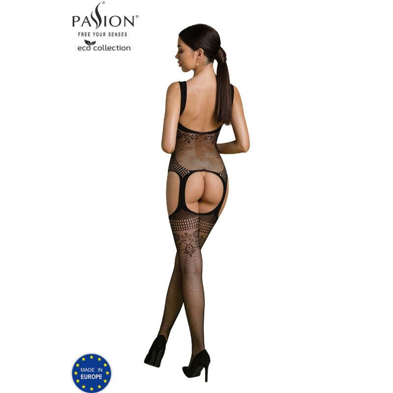 PASSION - ECO COLLECTION BODYSTOCKING ECO BS008 NEGRO - Optelum