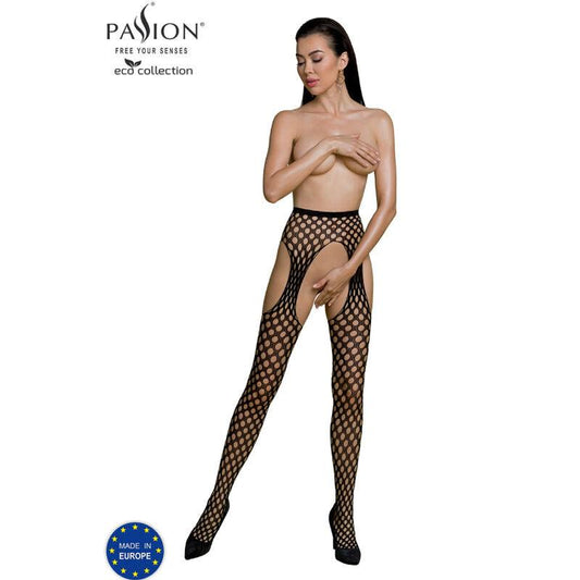 PASSION - ECO COLLECTION BODYSTOCKING ECO S003 NEGRO - Optelum