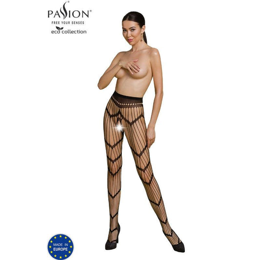 PASSION - ECO COLLECTION BODYSTOCKING ECO S006 NEGRO - Optelum