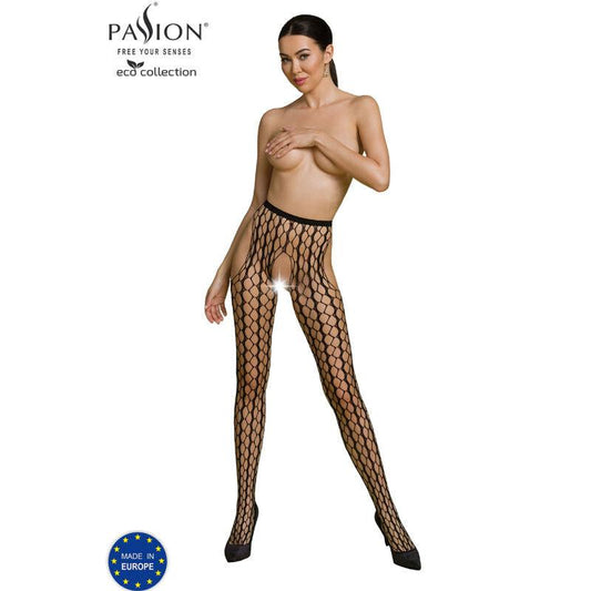 PASSION - ECO COLLECTION BODYSTOCKING ECO S007 NEGRO - Optelum