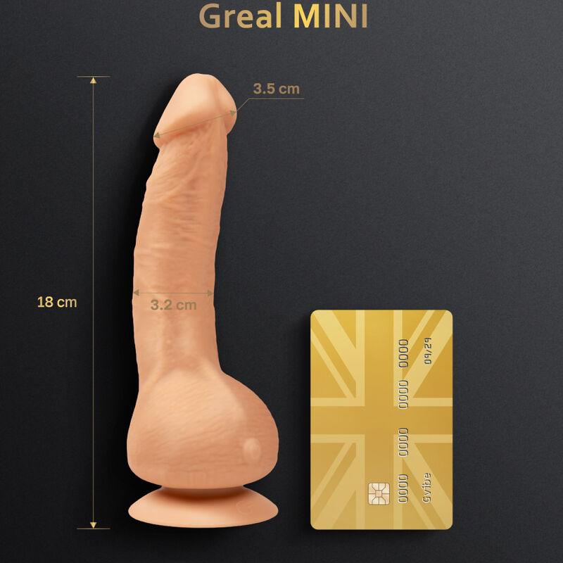 G-VIBE - GREAL MINI DILDO VIBRADOR SILICIONA NATURAL - Optelum