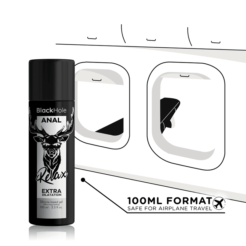 BLACK HOLE - BASE SILICONA CONCENTRADA DILATACION ANAL 100 ML - Optelum