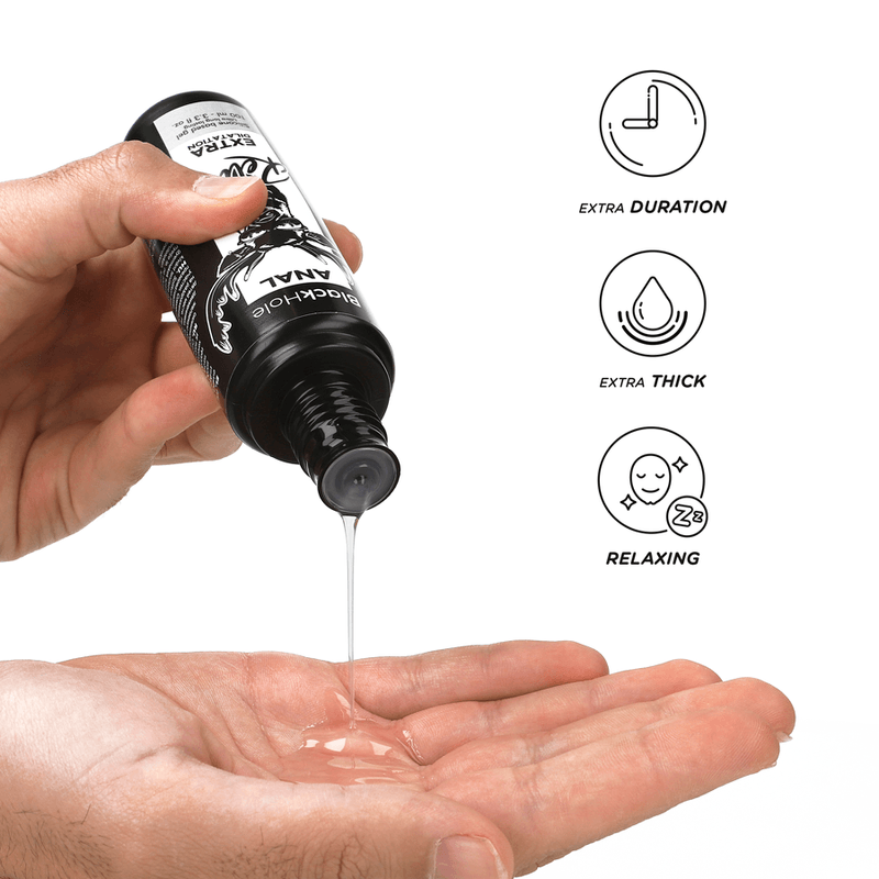 BLACK HOLE - BASE SILICONA CONCENTRADA DILATACION ANAL 100 ML - Optelum