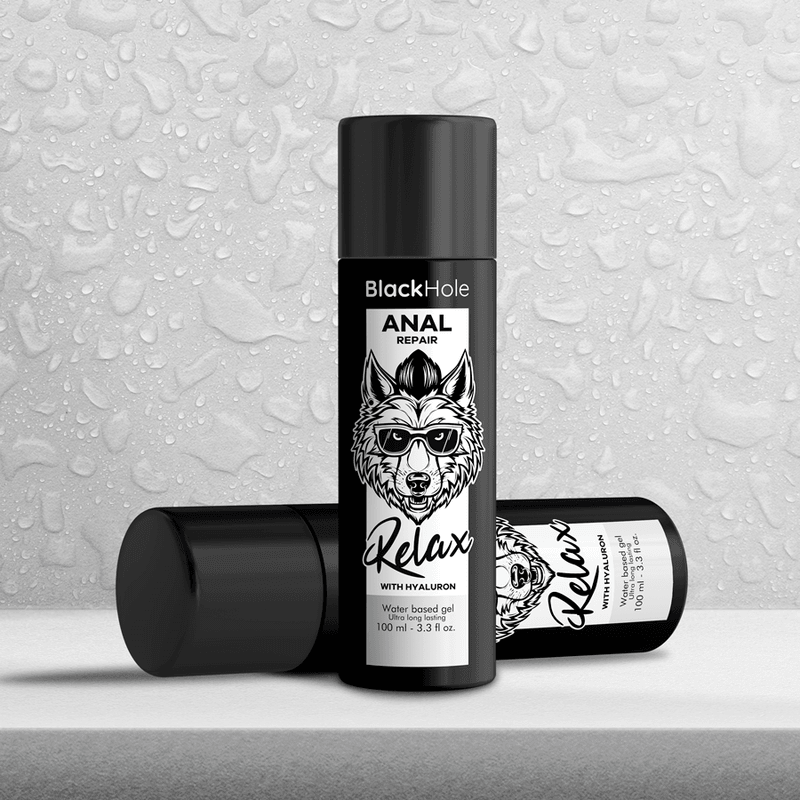 BLACK HOLE - ANAL REPAIR BASE AGUA RELAX CON HYALURON 100 ML - Optelum