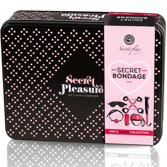 SECRETPLAY - BDSM SET 6 PIEZAS RED COLLECTION - Optelum