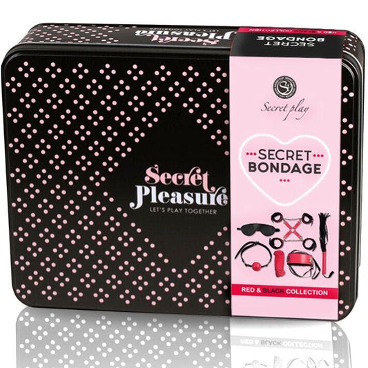 SECRETPLAY - BDSM SET 6 PIEZAS RED COLLECTION - Optelum