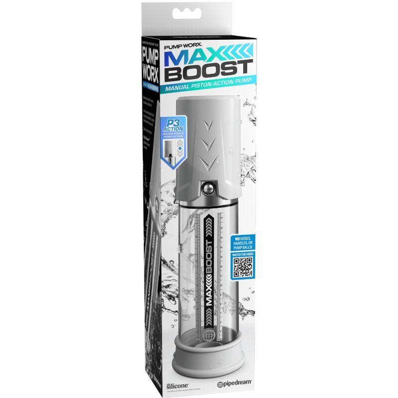 PUMP WORX - BOMBA DE ERECCION MAX BOOST BLANCO - Optelum