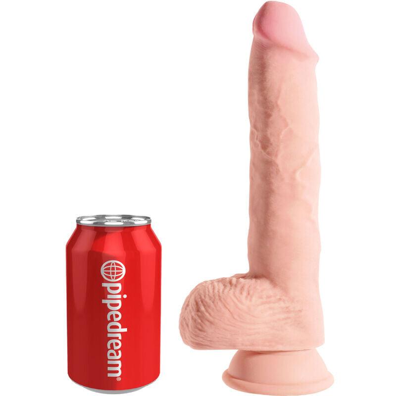 KING COCK - PENE REALISTICO CON TESTICULOS 19.4 CM NATURAL - Optelum
