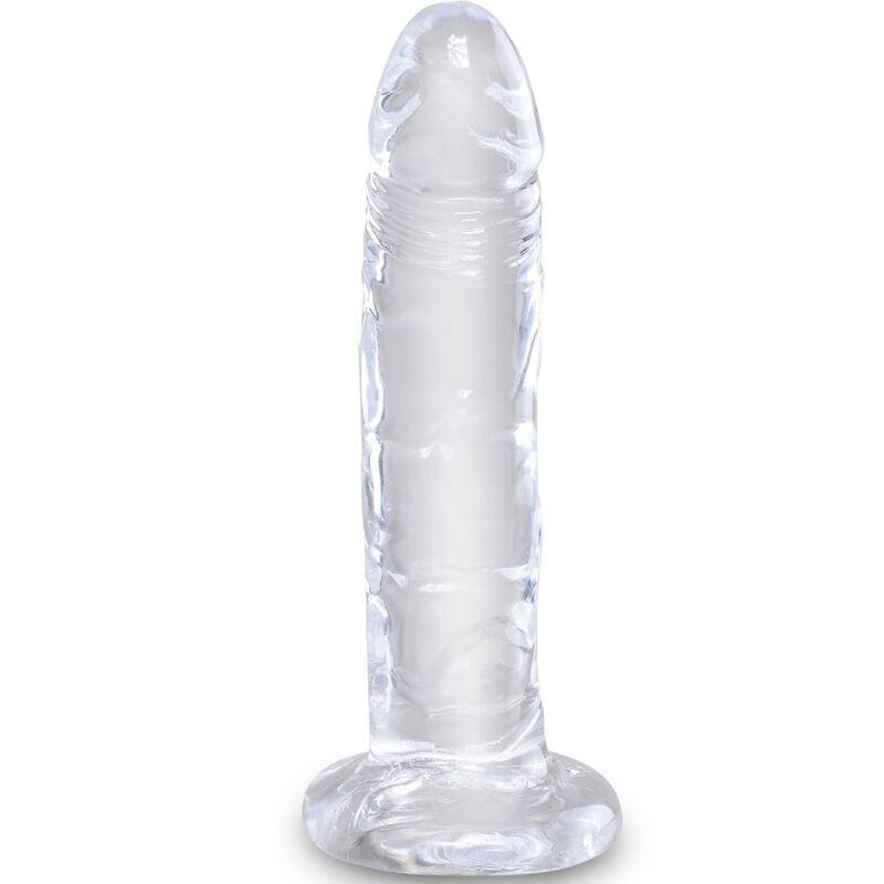 KING COCK - CLEAR PENE REALISTICO 15.5 CM TRANSPARENTE - Optelum