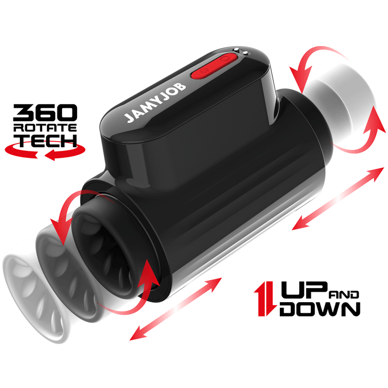 JAMYJOB - VORTEX MASTURBADOR TURBO CON EMPUJE Y ROTACIÓN 360 UP AND DOWN - Optelum