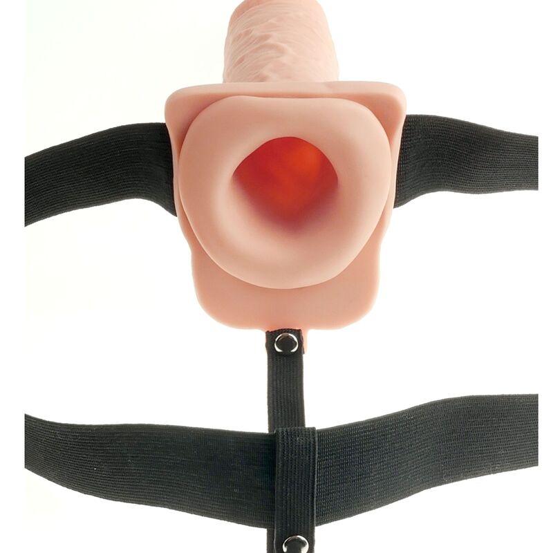 FETISH FANTASY SERIES - ARNES AJUSTABLE PENE REALISTICO CON TESTICULOS RECARGABLE Y VIBRADOR 28 CM - Optelum