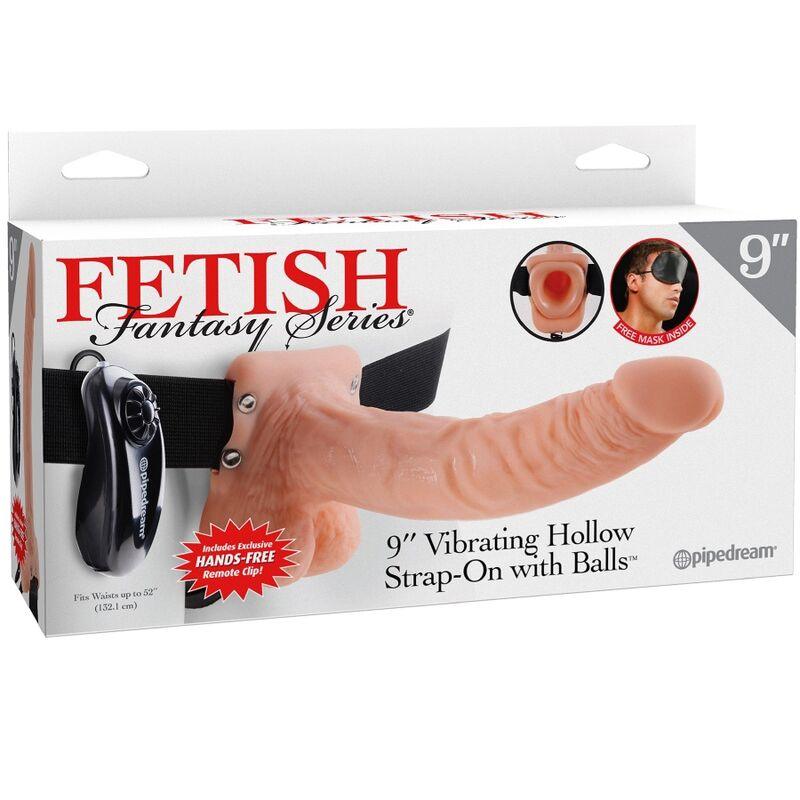 FETISH FANTASY SERIES - ARNES AJUSTABLE CONTROL REMOTO PENE REALISTICO CON TESTICULOS 23 CM - Optelum