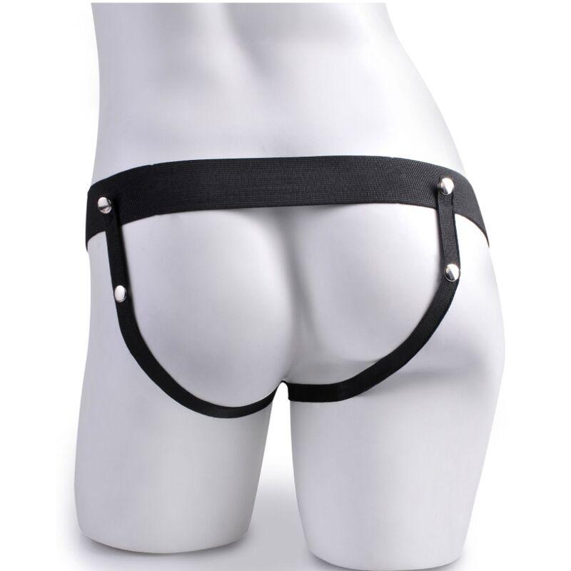 FETISH FANTASY SERIES - ARNES AJUSTABLE CONTROL REMOTO PENE REALISTICO CON TESTICULOS RECARGABLE Y VIBRADOR 15 CM - Optelum