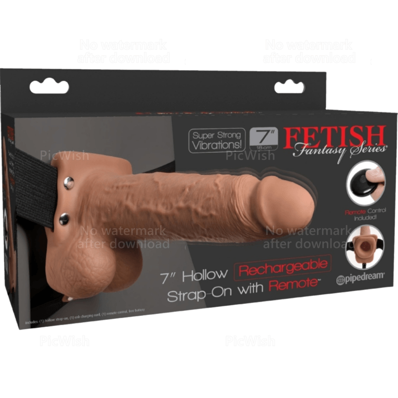 FETISH FANTASY SERIES - ARNES AJUSTABLE PENE REALISTICO CON TESTICULOS RECARGABLE Y VIBRADOR 17.8 CM - Optelum