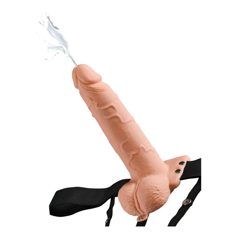 FETISH FANTASY SERIES - ARNES AJUSTABLE PENE REALISTICO CON TESTICULOS SQUIRTING 19 CM - Optelum