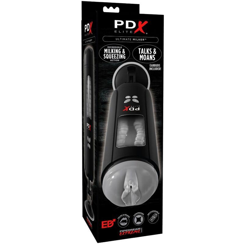 PDX ELITE - MASTURBADOR STROKER ULTIMATE MILKER VAGINA CON VOZ - Optelum
