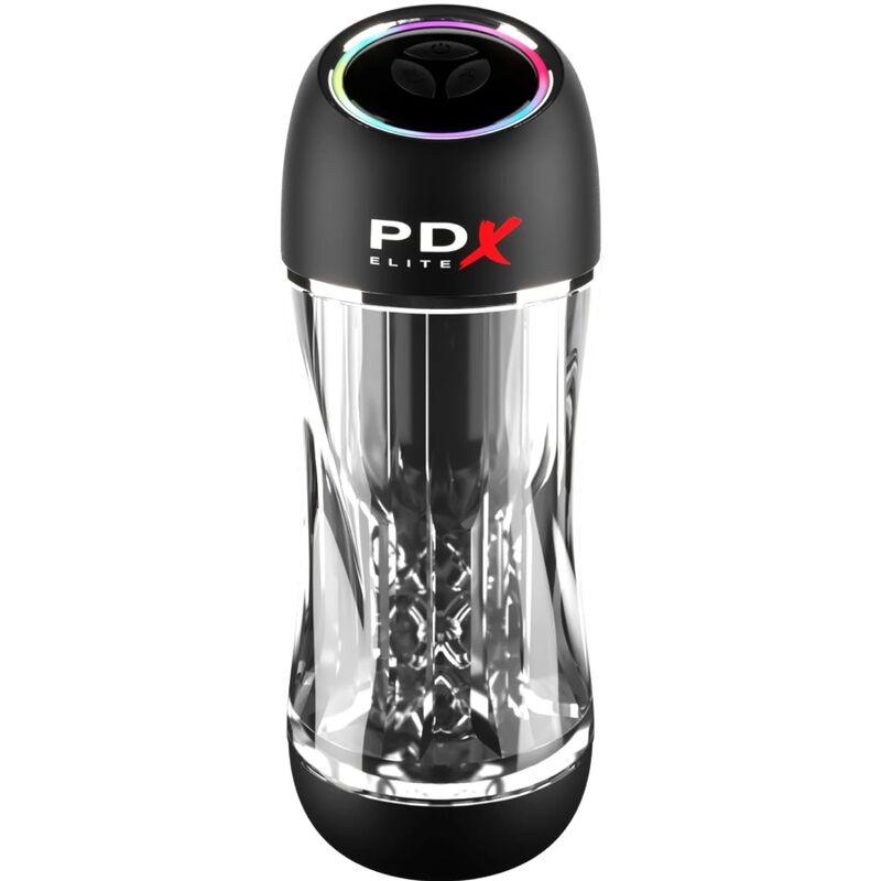 PDX ELITE - MASTURBADOR STROKER VIEWTUBE PRO VIBRADOR TRANSPARENTE - Optelum