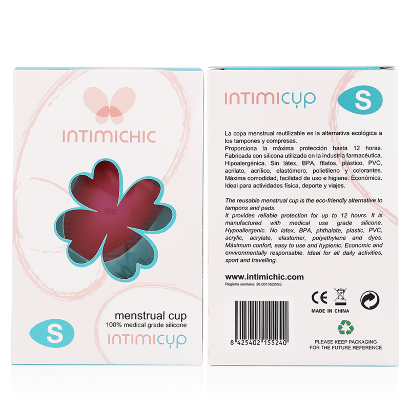 INTIMICHIC - COPA MENSTRUAL SILICONA MEDICA - TALLA S - Optelum